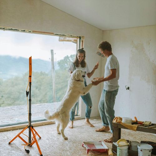 Halogen LED Statyw Budowlany Naświetlacz 2x 100W 10000lm Lampa Na na Arena.pl