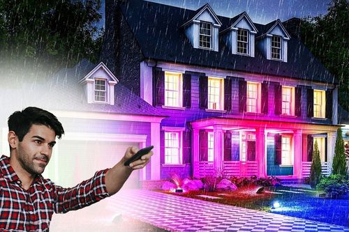 ZEWNĘTRZNE KOLOROWE OŚWIETLENIE LED ŚWIĄTECZNE LAMPKA ILUMINACJA FLASH IP66 na Arena.pl