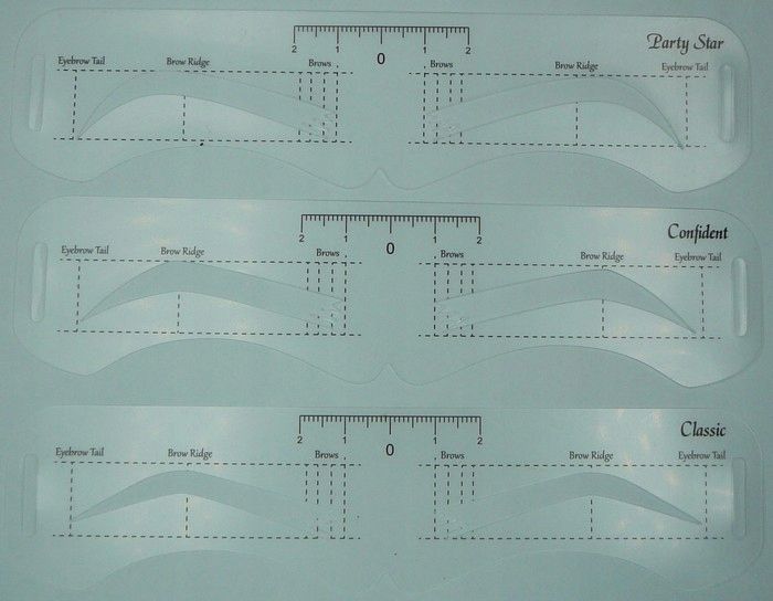 Szablony do stylizacji brwi linijka symetryczna U zdjęcie 13