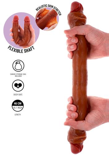 podwójne dildo toyjoy get real silicone foreskin double dong 46cm toyjoy na Arena.pl
