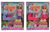 Lalka Steffi + Wózek + Dzieci 0605