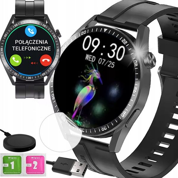 SMARTWATCH ZEGAREK MĘSKI POLSKIE MENU ROZMOWY SPORT SMART WATCH MĘSKI zdjęcie 1
