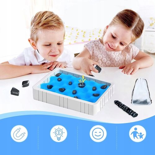 MAGNETYCZNA GRA W SZACHY EDUKACYJNA KAMIENIE MAGNETYCZNE 30 + PLANSZA 2w1 na Arena.pl