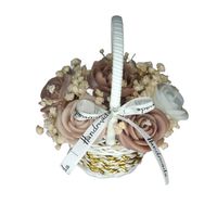 Flower Box Świece Sojowe Wieczny Bukiet Koszyk Ślub Urodziny Prezent