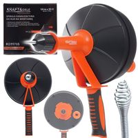 SPIRALA KANALIZACYJNA DO UDRAŻNIANIA RUR NA WIERTARKĘ 7,6m x 6mm