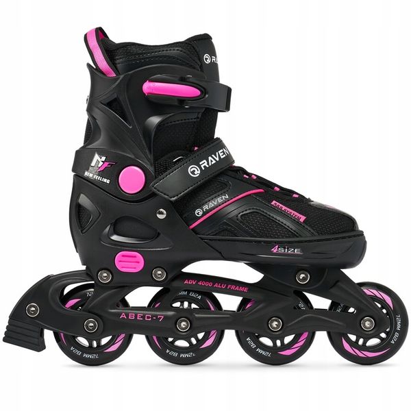 Rolki Regulowane RAVEN Pulse Black/Fuchsia 37-40 zdjęcie 9