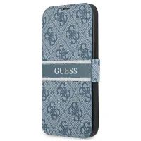 Etui Guess 4G Stripe na iPhone 13 mini - niebieskie