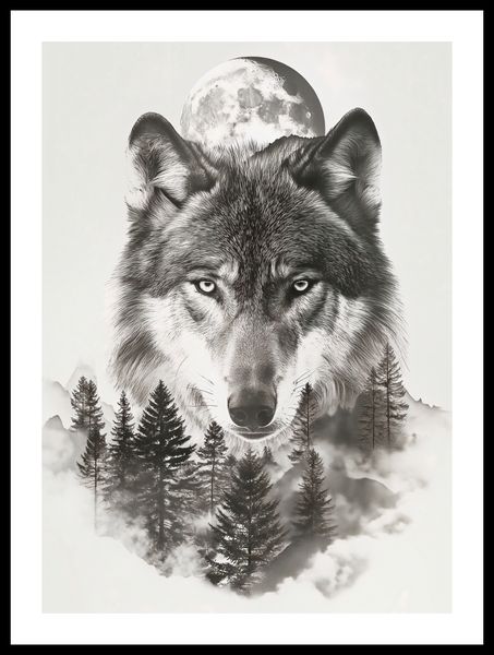 Plakat 39,5x55cm Wilczy Duch Lasu zdjęcie 3