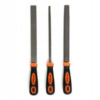 Zestaw pilników do drewna 200mm pilnik drewno zestaw 3 sztuki KD10892