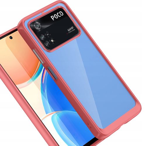 etui silikonowe outer space case do xiaomi poco m4 pro 5g - czerwone na Arena.pl