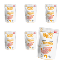 MOKRA KARMA DLA PSA TufTuf SASZETKA MIELONKA KURCZAK MARCHEWKA 6x300G