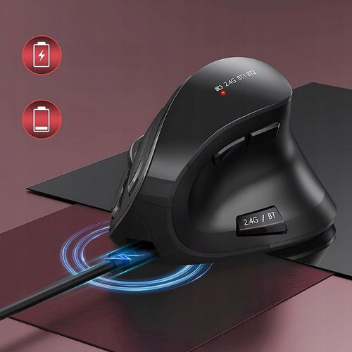 Myszka wertykalna RENEW FORCE pionowa MYSZ bezprzewodowa WiFi Bluetooth PRO na Arena.pl