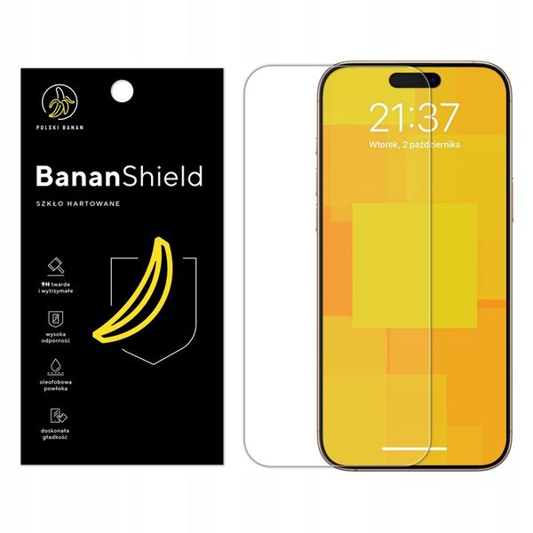 Szkło hartowane 9H BananShield do Apple iPhone 16 Pro Max zdjęcie 2