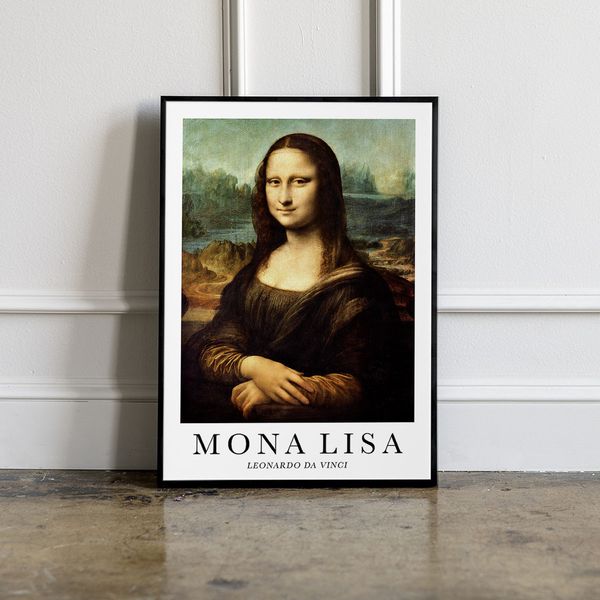 Plakat mona lisa da vinci 50x70 cm zdjęcie 3