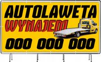 Wynajem autolawety Baner Plandeka 130x80 cm