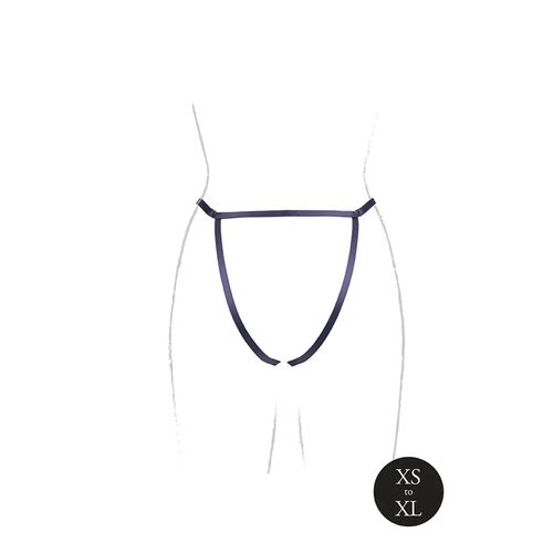 Aime - Brief With Open Crotch And Buttock, Adjustable Slider And Golden na Arena.pl