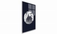 OBRAZ NA SZKLE PROSTOKĄTNY 20x30cm 029 Góry nocą