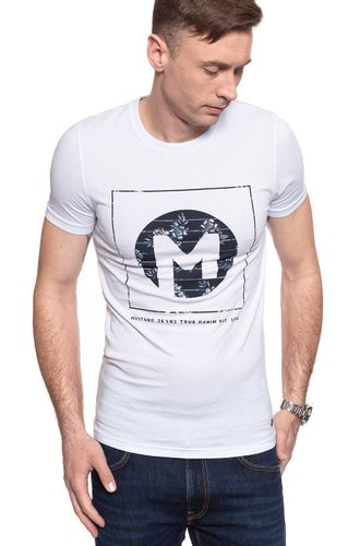 MĘSKI T-SHIRT MUSTANG Aaron C Print 1009910 2045 M na Arena.pl