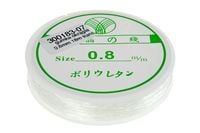 Żyłka GUMKA guma OKRĄGŁA 0.8mm 18m transparent