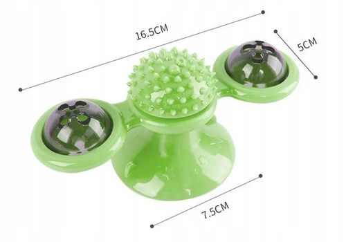 Gryzak z kocimiętką Interaktywna zabawka z przyssawką dla kota ŚWIECĄCA 360 na Arena.pl