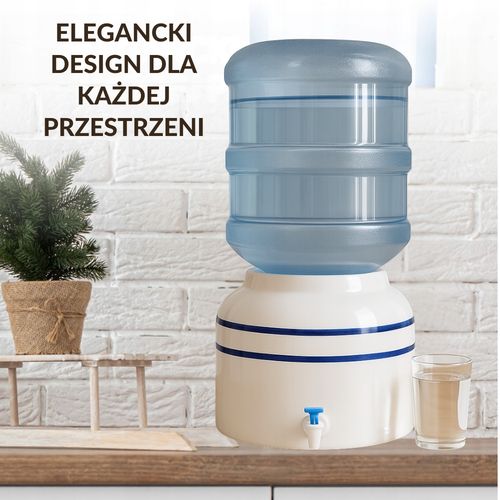 Ceramiczny Dystrybutor Wody ViO CD-02 - Niebieski Pasek Zestaw Basic na Arena.pl