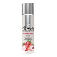 system jo   aromatix scented massage oil strawberry 120 ml