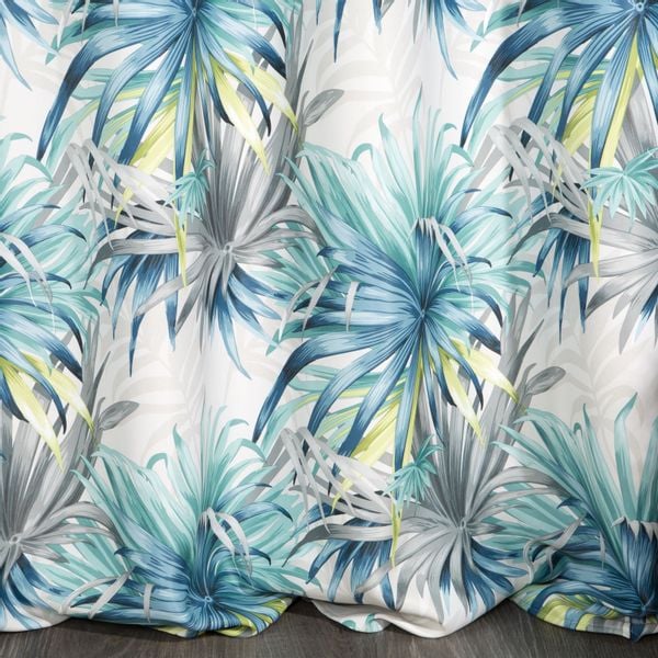 Zasłona gotowa na przelotkach INGRID 140x250 Eurofirany niebieski zdjęcie 6