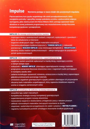 Impulse 2 A2+/B1 SB + online na Arena.pl