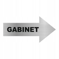 TABLICZKA TABLICA GRAWEROWANA STRZAŁKA grawer nierdzewna z TWOIM NAPISEM