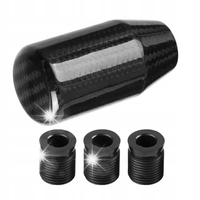 GAŁKA ZMIANY BIEGÓW WŁÓKNEM WĘGLOWYM ZAMIENNIK + ADAPTER 8MM/10MM/12MM