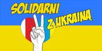 Naklejki WOLNA UKRAINA SOLIDARNI Z UKRAINĄ 2szt
