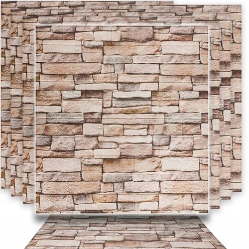 10x Samoprzylepne Panele Ścienne Tapeta z Cegły Panel Ścienny 3D 77 x 70cm na Arena.pl