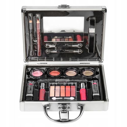 Kuferek Z Kosmetykami Walizka Zestaw Do Makijażu Makeup Paleta Cieni na Arena.pl