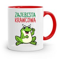 Kubek Czerwony Krawca Krawcowej Żajebista Krawcowa Z Nadrukiem Ze Zdjęciem