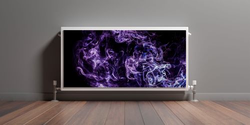 MASKOWNICA Magnetyczna Na Kaloryfer Fioletowa Abstrakcja 100cm x 60cm na Arena.pl