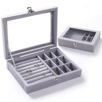szkatułka na biżuterię kuferek organizer pudełko pd132sz
