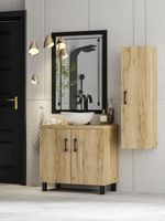 ZESTAW  MEBLI  LAZIENKOWYCH 60 szafka umywalka słupek w. (W1) + EB