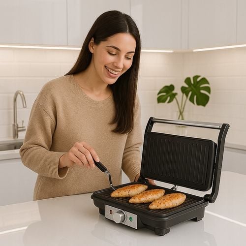 Grill elektryczny opiekacz Riwall Soczysty panini 1800W na Arena.pl