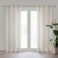 Zasłona Angelica 140X250 cm beż struktura deszczyku przelotki