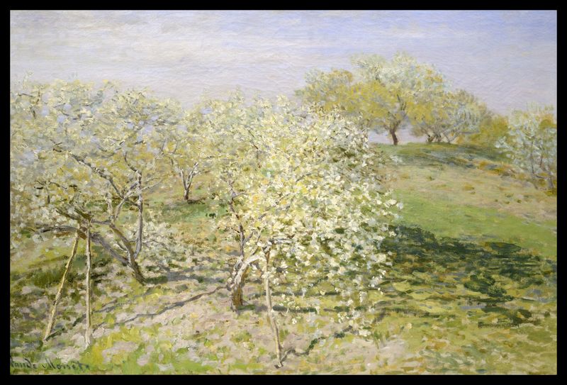 Plakat 60x40cm Spring, Monet Vintage do Salonu zdjęcie 2