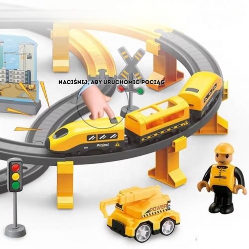 DLA DZIECI ZABAWKOWY ZESTAW KOLEJKI ELEKTRYCZNEJ na Arena.pl