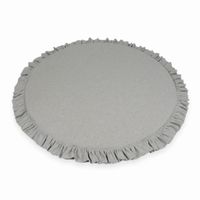 Mata do zabawy 100cm dla Dziecka okrągła z falbanką, Jasnoszary