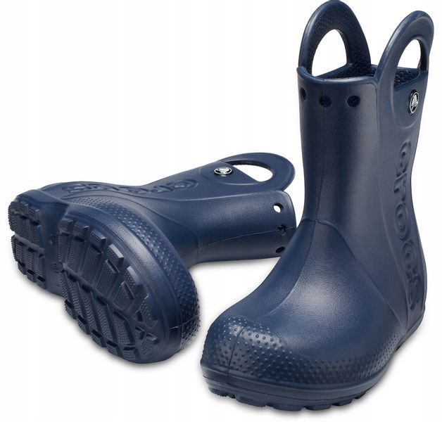 Dziecięce Lekkie Kalosze Gumowce Crocs Handlle Rain 12803 Boot 23-24 zdjęcie 2