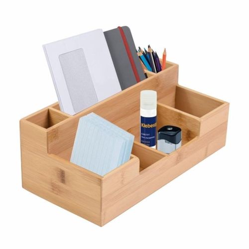 Organizer na artykuły papiernicze, bambusowy 30 x 15 x 11 cm na Arena.pl