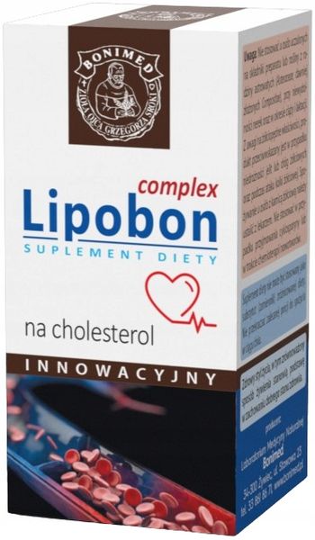 LIPOBON COMPLEX na cholesterol WĄTROBA Bonimed 60 kapsułek zdjęcie 1
