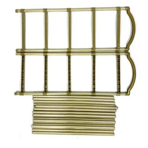 Półka na buty obuwie organizer szafka piętrowa złoty regał 4 poziomy na Arena.pl