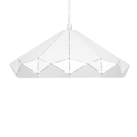 Lampa wisząca metalowa biała NEVOLA