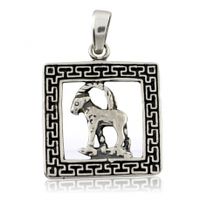 SREBRNY WISIOREK ZNAK ZODIAKU KOZIOROŻEC PRÓBA SREBRA 925 GRAWER GRATIS