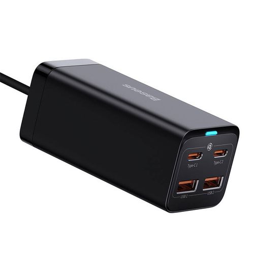 ładowarka sieciowa baseus gan3 pro 2xusb-c + 2xusb, 100w (czarna) na Arena.pl
