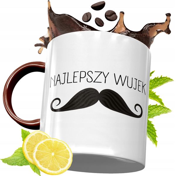 Kubek Bordowy Dla Wujka Na Urodziny Prezent Z Nadrukiem Ze Zdjęciem zdjęcie 1